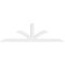 Ekena Millwork Richland Architectural Grade PVC Gable Bracket, 84"W x 24 1/2"H x 2"D x 4"F, 7/12 Pitch GBP084X25X0204RIC00 - alternate 3